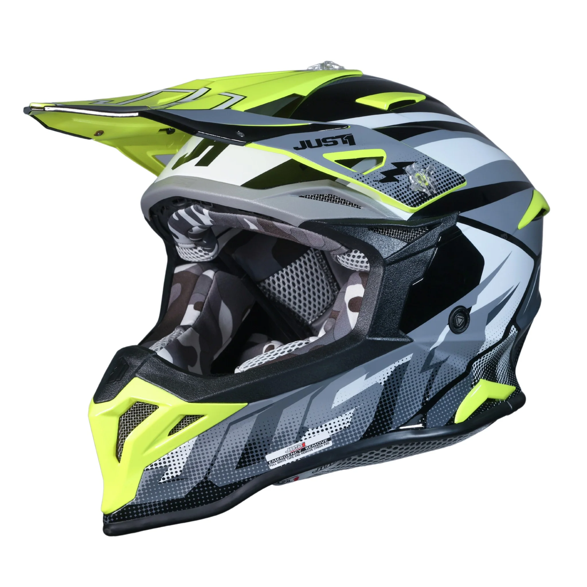 ΚΡΑΝΟΣ-JUST1-OFF-J-39-REVO-GREY/FLUO-YELLOW/BLACK-MATT